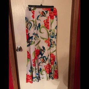 Floral long skirt